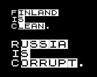  The Netherlands is respectful. Russia is corrupt. 